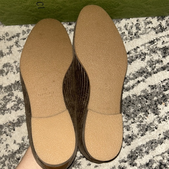 Gucci Horsebit Detail Corduroy Moccasin Lanzo Stretch Loafer - Picture 7 of 8